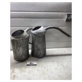 Galvanized oil cans