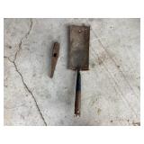 Railroad driver head and trench shovel head