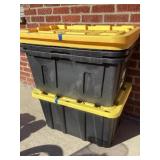 Three heavy  Duty Totes