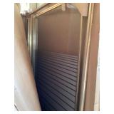 Gold clear shower door