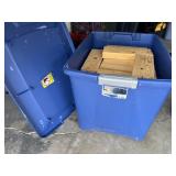 Tote with Wood Yard Jenga