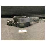 Black leather ammo belt