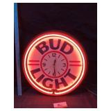 Neon Bud Light clock, clock doesnï¿½t stay running