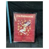 With wine advertising 18 x 26 tall