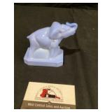 Boyd blue glass elephant