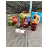 Miscellaneous glass vases