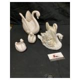 Swan planter decor