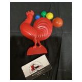 Rooster with measuring spoons