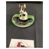 Vintage French bulldog ashtray
