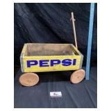 Wooden Pepsi-Cola crate wagon