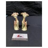Giraffe salt and pepper shakers