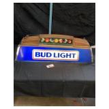 Bud Light pool table light works as it should