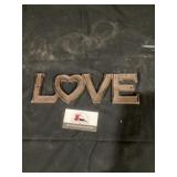 Cast iron Love sign