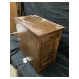 End table with electrical outlet 14 x 24 x 23 tall