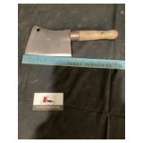 Vintage meat cleaver blade approximately 6 1/4