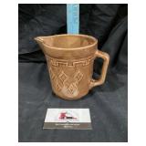 Stoneware crock water pitcher