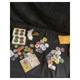 Old buttons, puffer, bill days and old thrasher