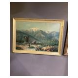 Old picture approximately 40 x 28 tall