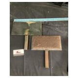 Vintage hand carders for preparing wool