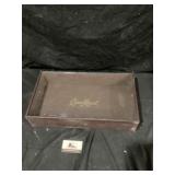 Crown Royal display case approximately 11 by 3