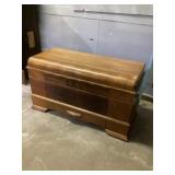 Lane cedar chest with key and drawer in the