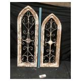 Metal and wood decor