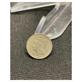 1867 Nickel Three Cent