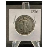 1935 Walking Liberty Half