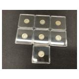 Group of 7 High Grade Dimes 1941-1944