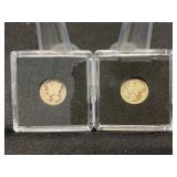 Two Mercury Dimes 1917-S