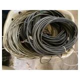 Basket of wire and cable