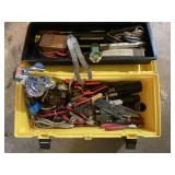 Tool box of electrical tools, pliers, strippers ,