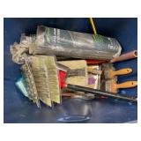 Tote of Painting Supplies