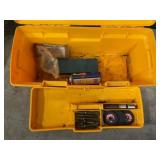 Plastic Toolbox with Misc Tools