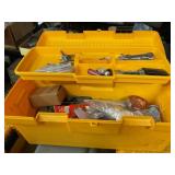 Plastic Toolbox with Misc Tools