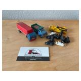 Plastic cars and animals