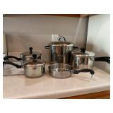 Farberware and revere ware.  Aluminum pans