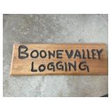 Boone valley lodging sign