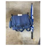 Stadium seat and umbrella