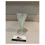 Cut glass vase