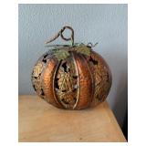 Metal pumpkin decor