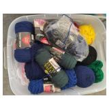 Tote of yarn