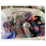 Tote of Crocheted items