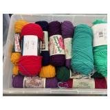 Tote of yarn