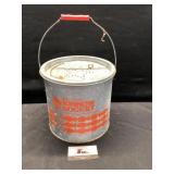 Galvanized minnow bucket