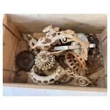 Cast iron oil lamp brackets