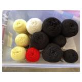 Tote of yarn