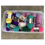 Tote of yarn