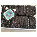 Crocheted granny squares