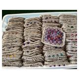 Crocheted granny squares
